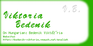 viktoria bedenik business card